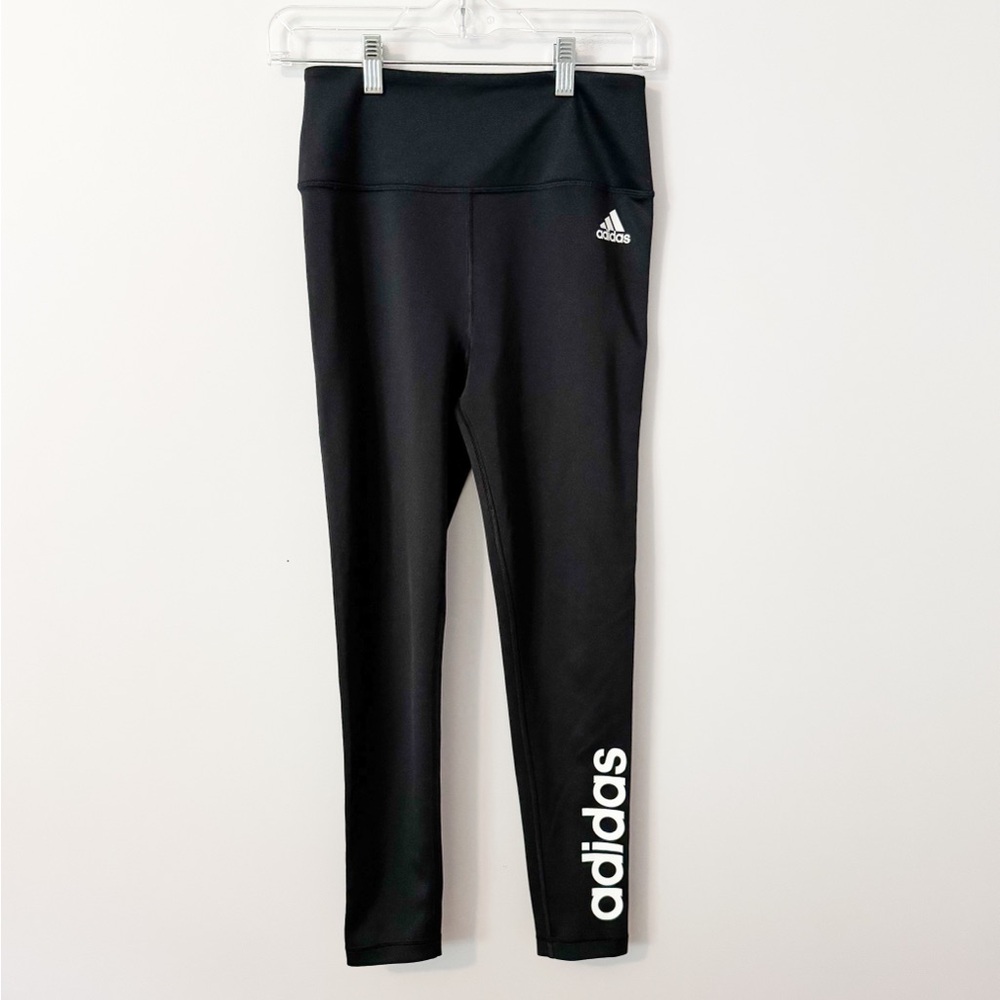 Adidas Black Performance Leggings High-Waisted Full-Length